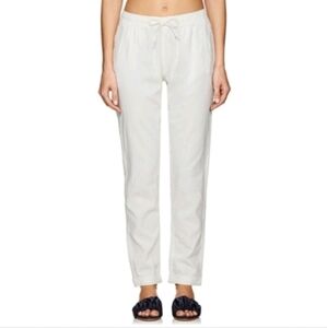 Onia linen/cotton LaggenLook pull on white lightweight pants sz L